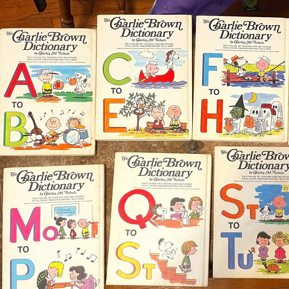 Vintage Charlie Brown Dictionaries